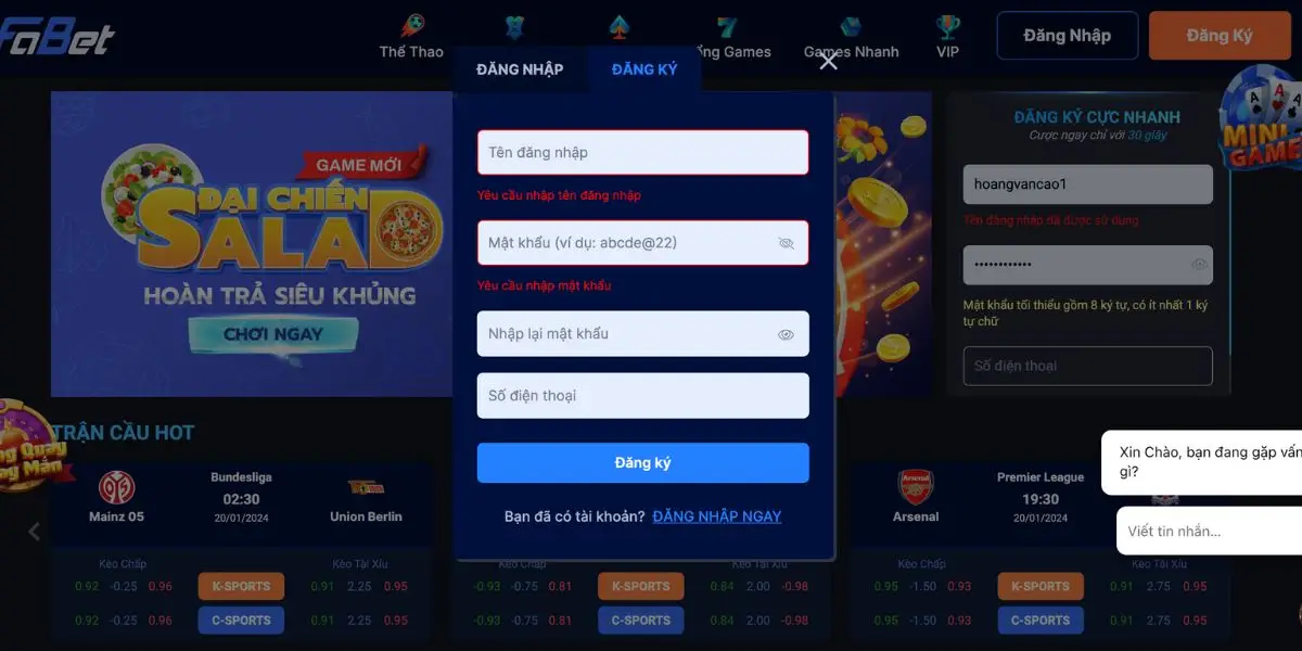 Hướng dẫn đăng ký thành viên mới nhà cái Fabet siêu đơn giản