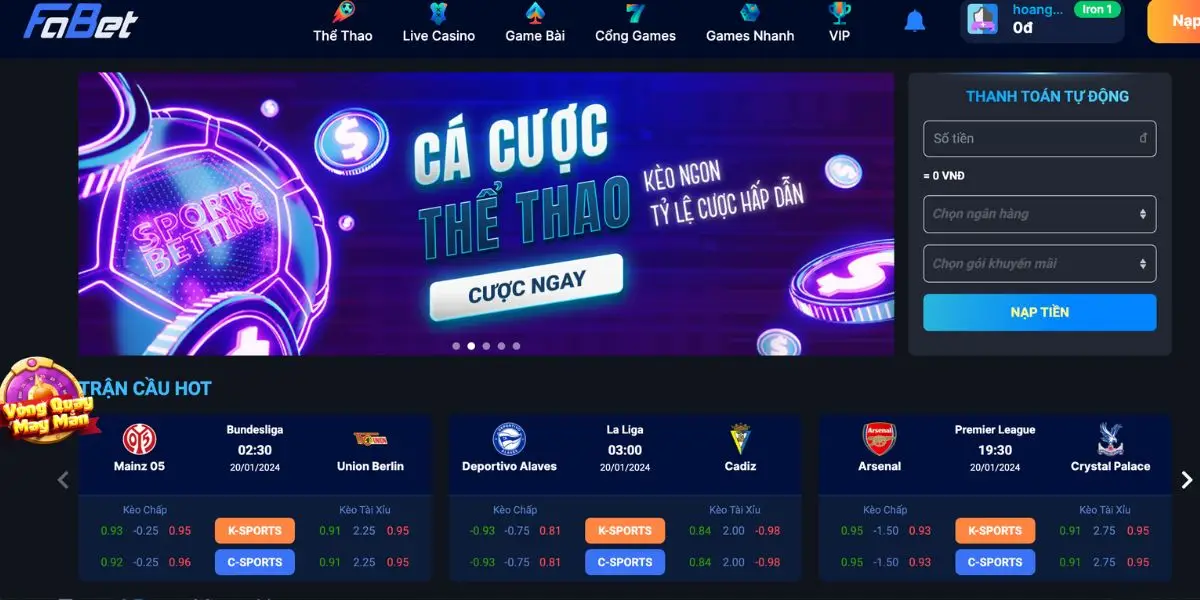 Những ưu đãi nhận được khi đăng ký thành viên mới trên nhà cái Fabet