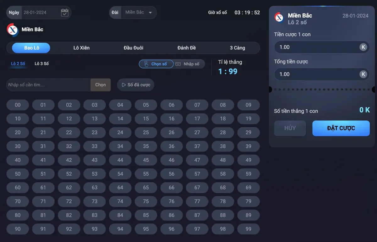Tỷ lệ thưởng cao