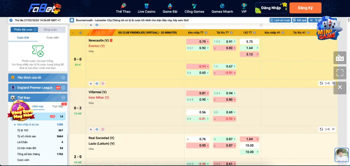 Cách chơi kèo tài xỉu phổ biến trong cá cược bóng đá 